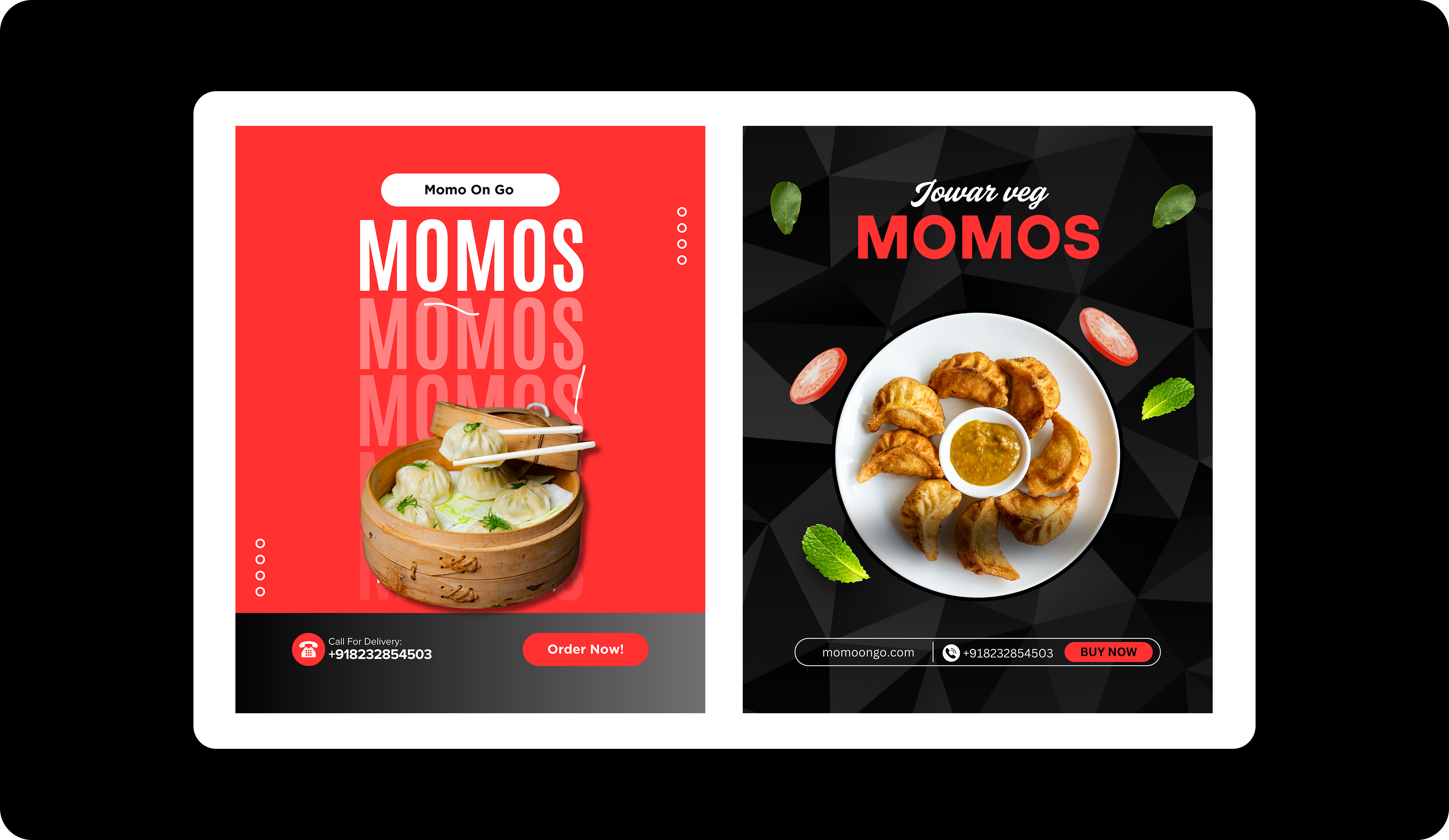 Social media graphic design work